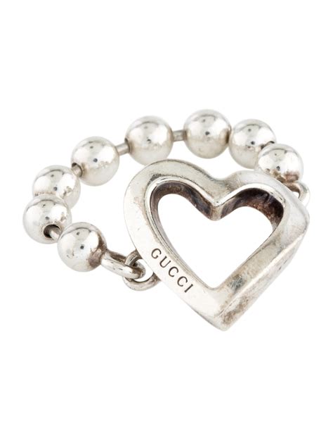 gucci opemn heart ring